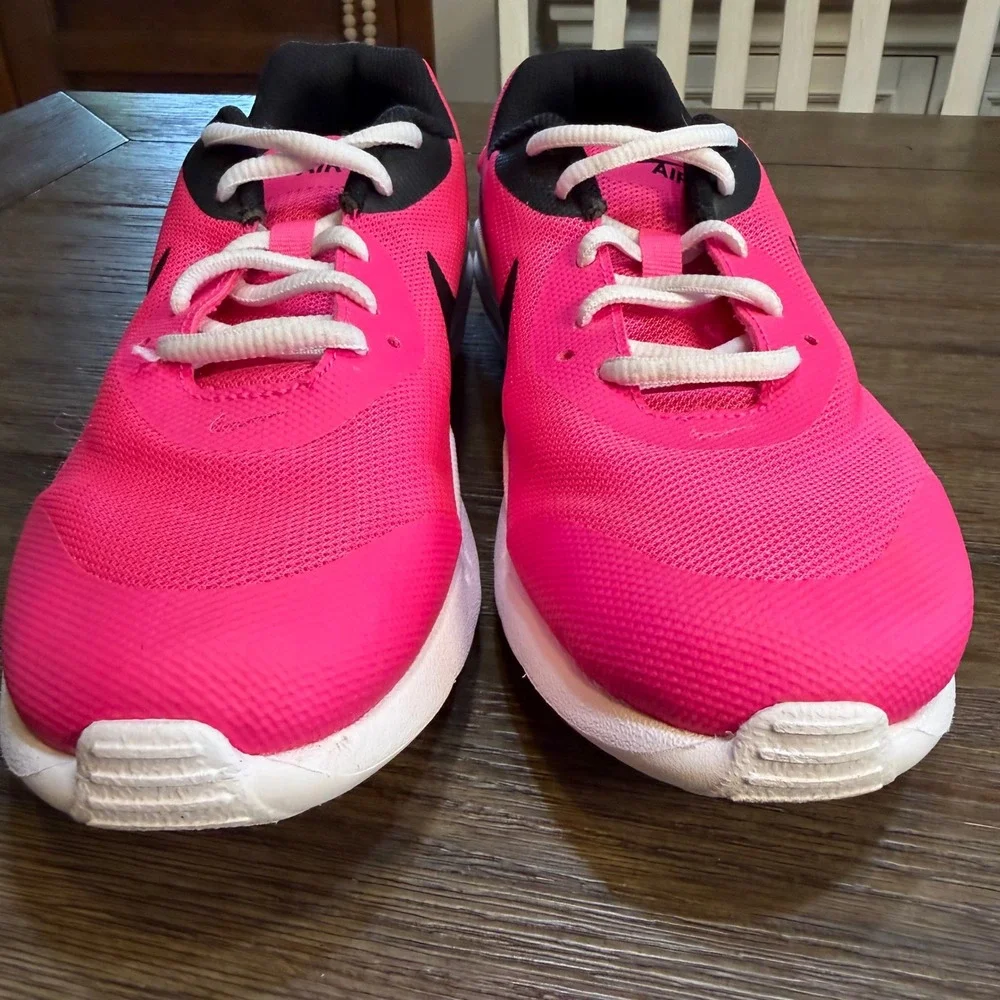 Nike Air Max Oketo Hyper Pink Black Kids‎ Running Shoes CK1755-600 Size 5.5Y